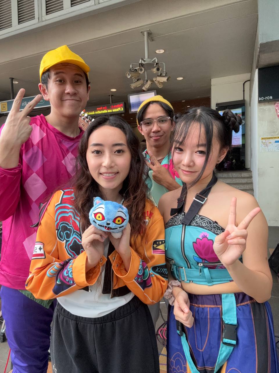 J.P.A.G Band members before a performance
